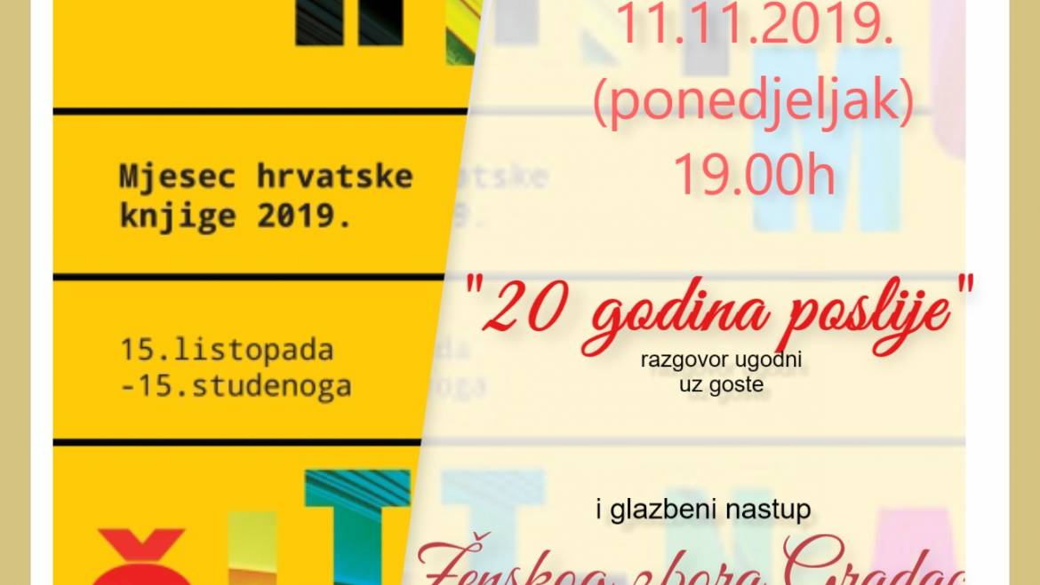 Dan hrvatskih knjižnica “20 godina poslije” u OkHsG
