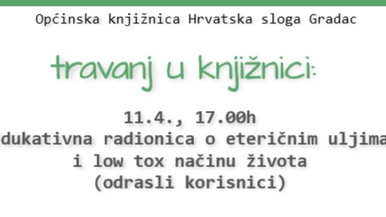 Najava: travanj u knjižnici
