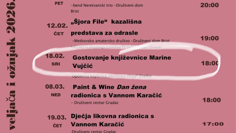 Gostovanje Marine Vujičić